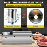 Manual Sausage Stuffer, 5 L / 11 LBS Horizontal Sausage Machine, Dual-Speed Meat Stuffer, Made of V952-GCJSDSPS5L0000001V0