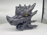 Dragon Statue Bookend Resin Book Support Decorative Figurine Tabletop Ornament for Living Room V1366-AZ2-W-04586