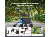 Rollator Walker with Seat for Seniors, Foldable Rolling Walker, Lightweight Aluminum Mobility V952-ZLZXQLSLHJQ13HJYW001V0