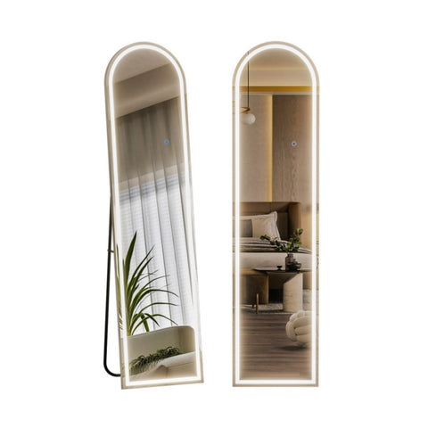 Embellir LED Full Length Mirror Floor Dressing Mirror 160cm MM-E-WALL-ROU-LED-160