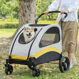 XL Dog Stroller Pet Pushchair Foldable Travel Cart V178-66760