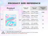 120pcs Mylar Bags for Food Storage120pcs Holographic Packaging Bags V1258-DP02-C-715