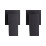 Bathroom Shower Bath Hot and Cold Square Mixer WATERMARK Certified in Black V63-847901