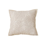 SOGA 45cm Elegant Palm Leaf Texture & Jacquard Square Throw Pillow FRENCHCUSHION233