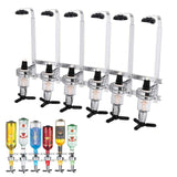 Professional Wall-Mounted Alcohol Tot Dispenser - Heavy Duty Adjustable Metal Wine Rack V888-ELOSUNG49800
