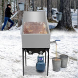 Maple Syrup Evaporator Pan 76x41x24 cm Stainless Steel Maple Syrup Pan with Valve for V952-ZFQ16X30000000001V0