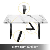 Metal Table Set of 2 Dining Table Black Desk, 28 Height 20 Width Heavy Duty Bench V952-TZZT28X20YC8ZFG01V0