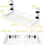 2 pack Under Desk Cable Management Tray, White V178-23821