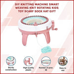 DIY Knitting Machine Smart Weaving Knit Rotating Kids Toy Scarf Sock Hat Gift V63-836911