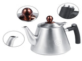 1.2L Stainless Steel Stove top Teapot Tea Coffee Pot Kettle Heat Resistant Handle Matte V1294-YM0722-JY03671-01