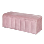 Artiss Storage Ottoman Blanket Box 103cm Velvet Pink OTM-8101-VEL-PK