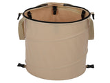 Camping Trash Can with Zippered Lid 24 Gallons Large Capacity Foldable Portable Garden Garbage V1294-YM0901-3111240240812