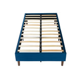 Velvet Blue Bed Frame Queen V264-BFS-206F-BLU-QU-1