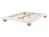 Artiss Queen Bed Frame with Boucle Upholstery and Solid Rubber Wood Legs BFRAME-G-DUNE-Q-BG-ABC
