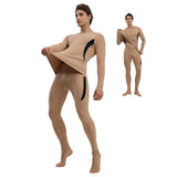 Men Thermal Underwear Set Tight Fit Warm Long Johns Long Sleeve Shirts Thermal Base Layer Set for V1294-YM0901-3117240268311