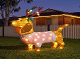 Christabelle 73cm Dachshund Dog Christmas Light Up Display Pine Cone Lights Outdoor Indoor Xmas 112_MHA711