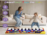 Baby Piano Mat with 25 Sounds,Kidsal Playmat,Early Education Development Birthday Gift V1192-AZ-W-31112