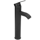 Black Faucet Bathroom G1/2 Stainless Steel Easy Control Matte Black Tall Vessel Sink Faucet with 2 V1294-YM0523-3112220036411