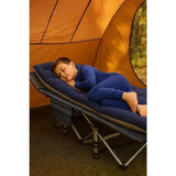 Camping Bed Elevated Cot with Mattress Foldable Outdoor Adult Sleeping V63-952811