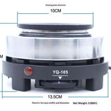 Small Hot Plate Mini Hot Plate, 500W Hot Plate Electric Single Burner Mini Portable Stove Cooktop V1192-AZ-W-3339