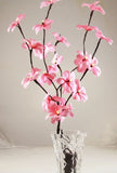 1 Set of 50cm H 20 LED Pink Frangipani Tree Branch Stem Fairy Light Wedding Event Party Function V382-PKFRANGISTEMBATT