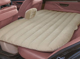 SOGA 2X Beige Stripe Inflatable Car Mattress Portable Camping Rest Air Bed Travel Compact Sleeping CARMAT003X2