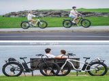 VALK Electric Fat Tyre Cruiser Bike, eBike with Throttle, Matte Black V219-BIKEMBVAF5KA