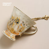 Ears of wheat European afternoon tea coffee cups saucers and teapot V488-TP-EOW,TCS-EOW