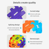 Creative DIY Puzzle Building Blocks Set for Kids Ages 3 Colorful Snap-Together Squares for Early V1341-ZY-TVNJF8N7-727PCS