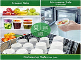 50 Set 32 oz Deli Containers with Lids, Leak-Proof BPA Free Plastic Take Out Bowls, Food Storage for V1259-DP01-A-4752
