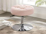 Adjustable Vanity Stool, 360&degSwivel Vanity Chair for Makeup Room, Pink Stool Chair for Vanity, Small V1258-DP02-C-1419
