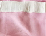 2 Long drop Sheer Voile Curtains 590cm wide 270cm Drop Pinch Pleat30 Hook, Pink V702-CNA5-4-4 PINK