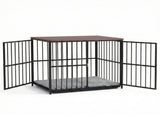 i.Pet Large Dog Crate Furniture 93cm Dog Cage Puppy Pet Wooden Black PET-DOGCAGE-WD-91-BK