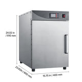 Electric Hot Box Food Warmer, 4-Tier Commercial Warming Cabinet with Water Tray, Single-Door and V952-XXSPBWJ4CDKBNMKK4001V3