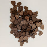 100pcs Wooden Love Confetti Decoration - Rustic Heart, Mini Wooden Love Weddings, Bridal Showers, V1370-AZ4-03220