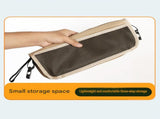 Beige 2 Pack Portable foldable stool with a crossbody strap - High Carbon Steel Frame and Oxford V888-ELOSUNG56186-2