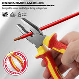 SEDY 18Pcs 1000V Insulated Electrician Tool Set Magnetic Screwdriver Pliers Kit V465-87069