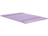 Giselle 8cm Memory Foam Mattress Topper Lavender Infused Bamboo Cover 7-Zone Queen MATTRESS-TOP-7Z-8LA-Q