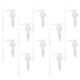 10Pcs White Plastic Lotion Bottle Pump Accessory for Home Use Durable Soap Dispenser Replacement V1369-AZ3-W-15603