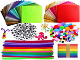 Colorful Mega Craft Kit with Pipe Cleaners, Moving Eyes, Balls, MultiColor V1237-ZY-506-0642