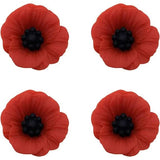 Poppy Brooch Veretrans Gifts Lest We Forget Resin Poppy Lapel Flower Pin for Women Flowers V1188-CYX-J02-2154
