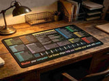 Excel Cheat Sheet Desk Pad Mat, 11.8x31.5in Large Waterproof Mouse Pad for Gaming & Office, Computer V1192-AZ-W-17452