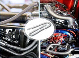 Air heater hose, 300 cm 2.5 cm stainless steel exhaust pipe, parking heater pipe with 2 hose V1237-ZY-203-5109