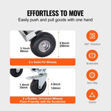 VEVOR Aluminum Hand Truck, 4 in 1, 454 kg Max Load Capacity, Heavy Duty Industrial Convertible V952-DGNSTHC1000B0NYPXV0