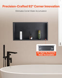 VEVOR Shower Niche, 33.0 x 63.5 x 10.2 cm Recessed Wall Niche, Heavy-duty Stainless Steel Modern V952-BXGLYBKHS1C1QL8XL001V0