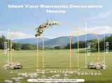 Arch Stand, Set of 3, 2.2/2/1.8 m , Stable Structure, Easy Assembly, Gold Metal Arch V952-BYDGMJSJT72FV0MUO001V0