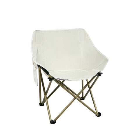 Levede Folding Camping Moon Chair Lightweight Beige OD1057-BG