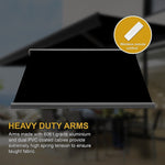 5.5m x 3.0m Retractable Folding Arm Awning Heavy Duty Full Cassette Motorised V63-842621