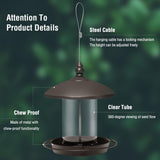 Metal Roof Bird Feeder - Chew Proof for Outdoor Hanging Wild Bird Seeds V1107-134-04161