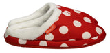 ARCHLINE Orthotic Slippers Slip On Scuffs Pain Relief Moccasins - Red Polka Dot - EUR 36 V563-AS402-36
